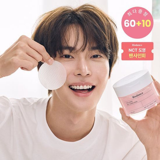 NCT Do Young X Biodance Collagen Gel Toner Pads 60 Sheets (+10 Sheets)