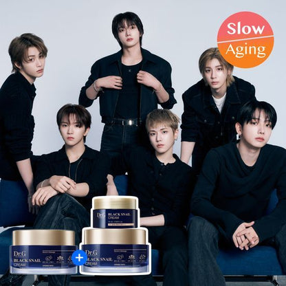 [Boynextdoor Pick] Dr.G Black Snail Cream 50ml 1+1 Promotion (+15ml Additional Giveaway)