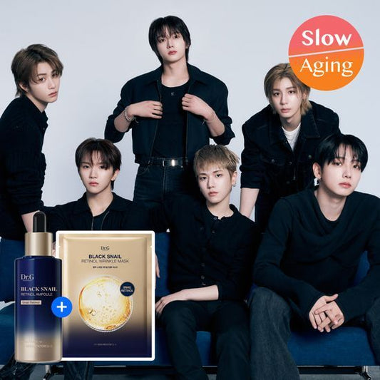 [Boynextdoor Pick] Dr.G Black Snail Retinol Ampoule 50ml (+1 Wrinkle Mask Pack)