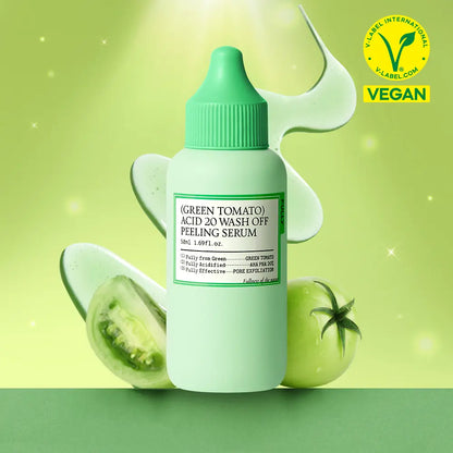 [Pore/Mild Peeling] Fully Green Tomato Acid 20 Wash-Off Peeling Serum 50ml