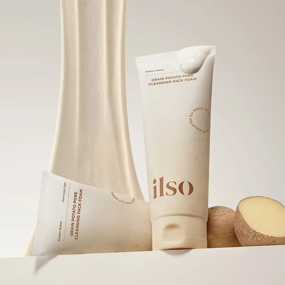 Boosil Potato x Ilso Grain Potato Cleansing Pack Foam 150ml with Gift (+Facial Cleansing Brush + Sticker)