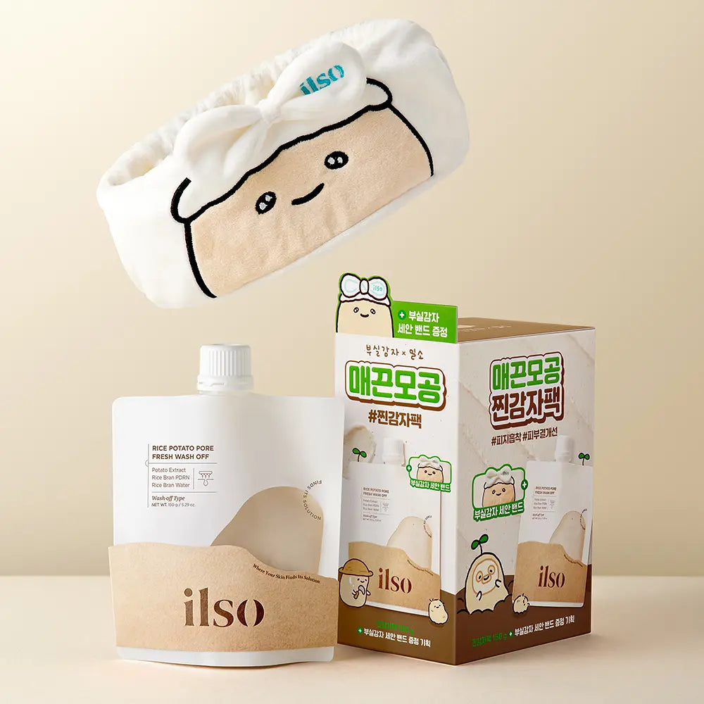 Boosil Potato x Ilso Rice Potato Pore Fresh Wash-Off 150g with Gift  (+Potato Cleansing Band)