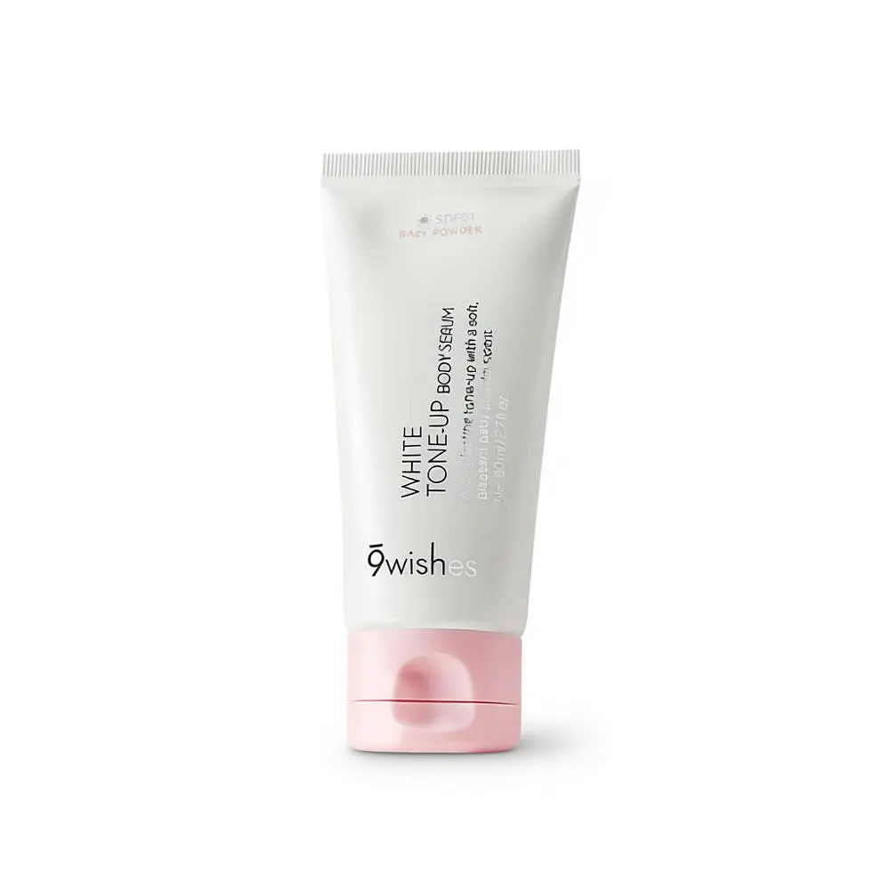 9wish White Tone-Up Body Serum 80ml (Baby Powder Scent)