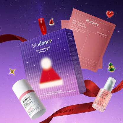 [Limited Edition] NCT Do Young X Biodance Holiday Glow Ritual Kit (Collagen Serum 30ml + Collagen Cream 50ml + Collagen Mask 2)