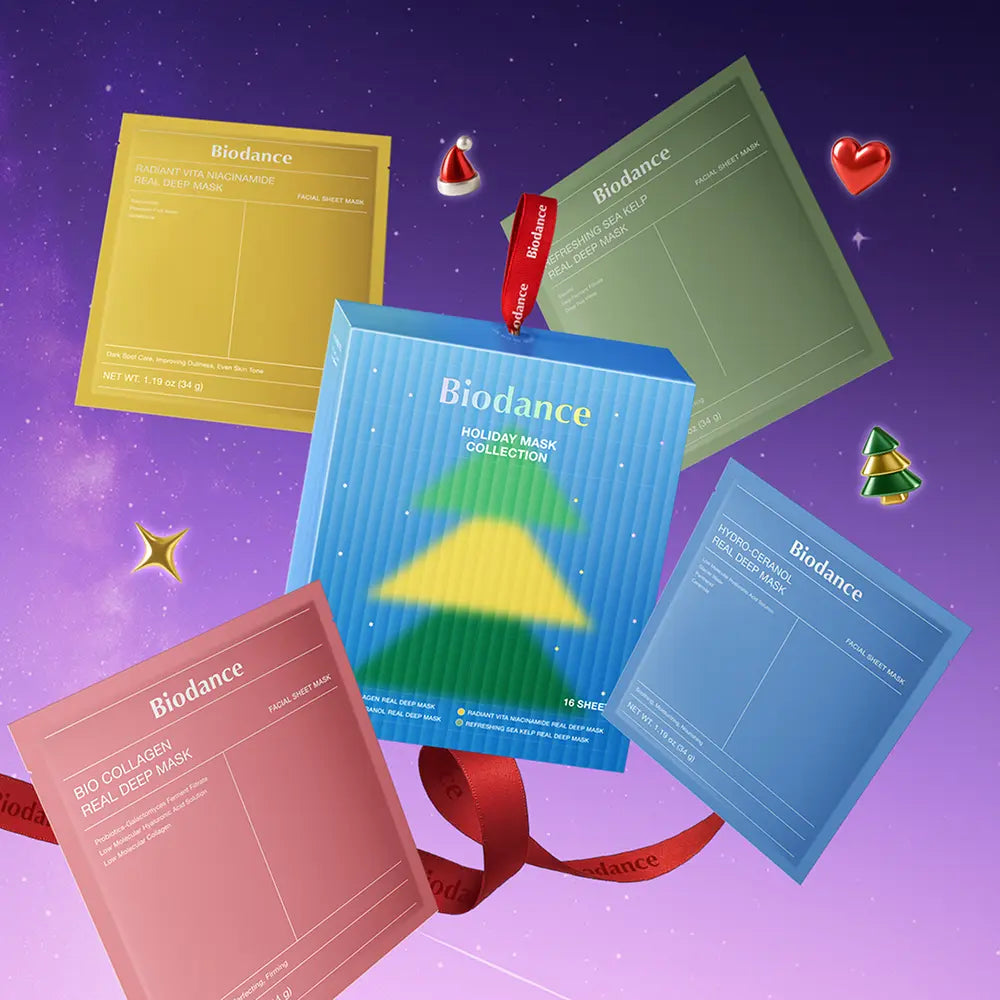 [Limited Edition] NCT Do Young X Biodance Holiday Mask Collection (4 Collagen Sheets + 4 Seranol Sheets + 4 Sea Kelp Sheets + 4 Vita Sheets)