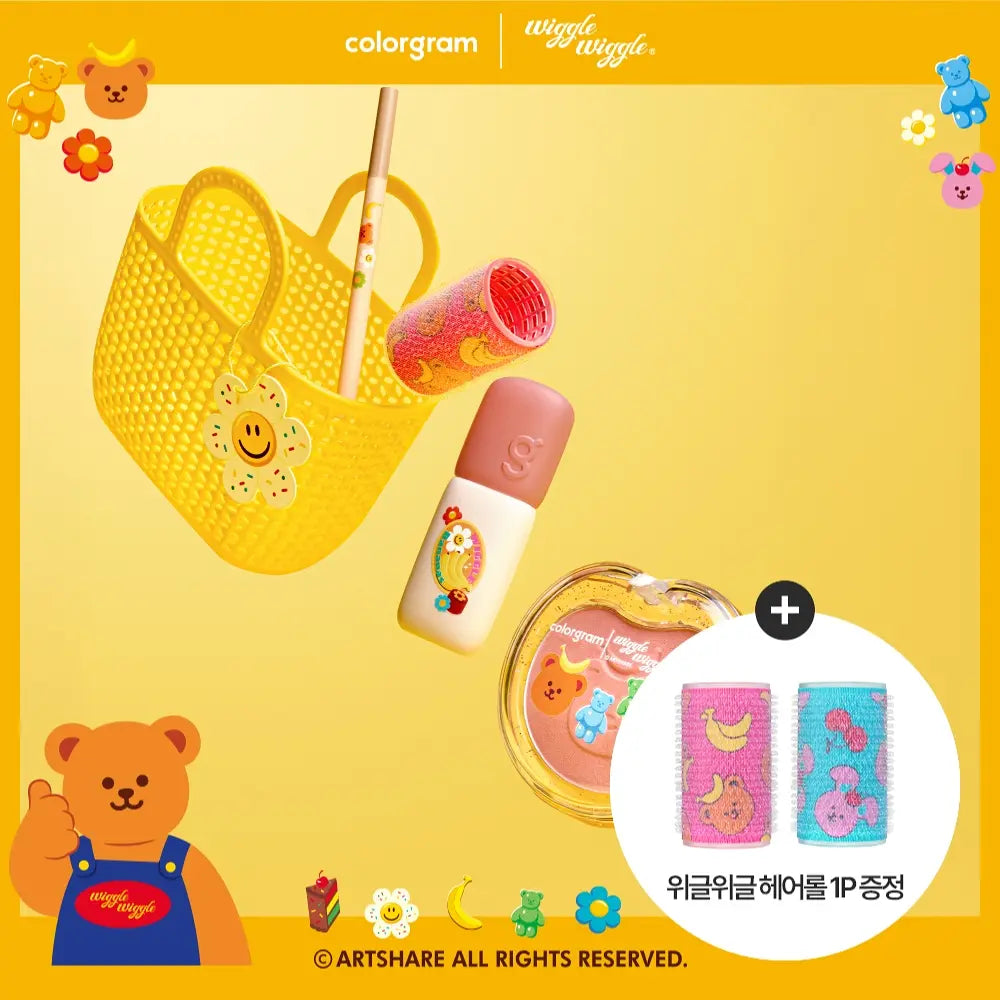 [Wiggle Wiggle Collaboration] Colorgram Nude Blur Tint Wiggle Wiggle Set