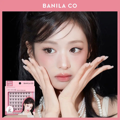 Babymonster x Banila Co Curly Studio No-Glue Eyelashes with Gift ( #02 Clean Girl Lash 16 pcs)