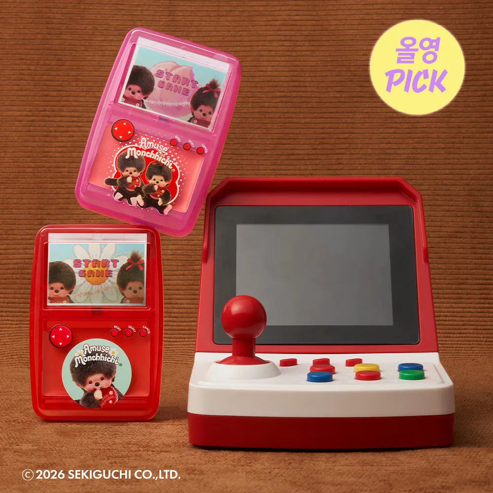 Monchhichi X Amuse Game Station Lip & Cheek Healthy Balm with Gift (Mini Pink Puff)