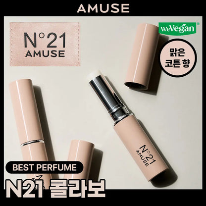 [AMUSE X N21] 24/7 Solid Perfume Bar - White T