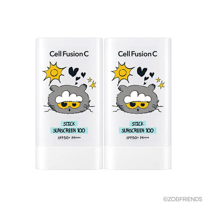 Zo & Friends X Cell Fusion C Stick Sunscreen 100 19g with Gift (1+1)