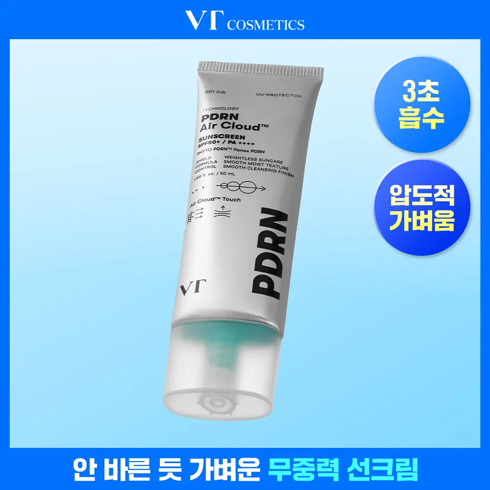[No. 1 Sunscreen/Zero Stickiness] VT PDRN Air Cloud Sunscreen 50ml