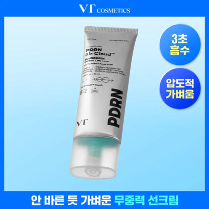 [No. 1 Sunscreen/Zero Stickiness] VT PDRN Air Cloud Sunscreen 50ml