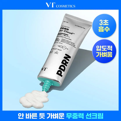 [No. 1 Sunscreen/Zero Stickiness] VT PDRN Air Cloud Sunscreen 50ml