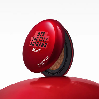 Tirtir BTS The City Busan Iconic Red Duo Set (Red Cushion Foundation + Tinted Lip Oil + Norigae Keyring)