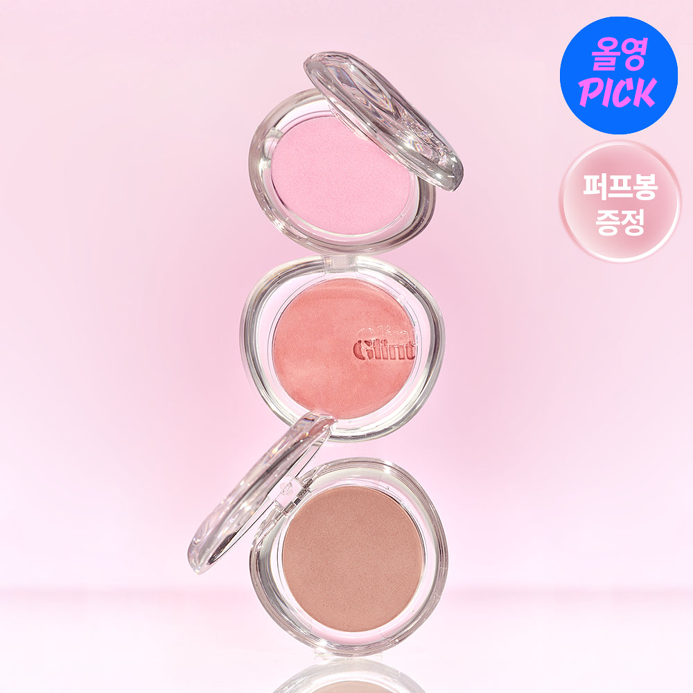 [Illit Minju's Pick] Glint Soft Fit Cheek with Gift (+Free Puff Stick Brush Gift Set)