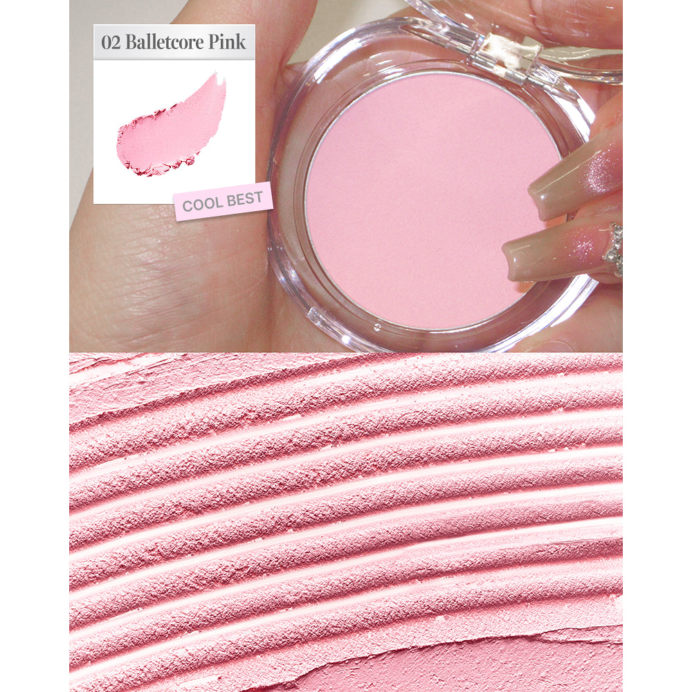 [Illit Minju's Pick] Glint Soft Fit Cheek with Gift (+Free Puff Stick Brush Gift Set)