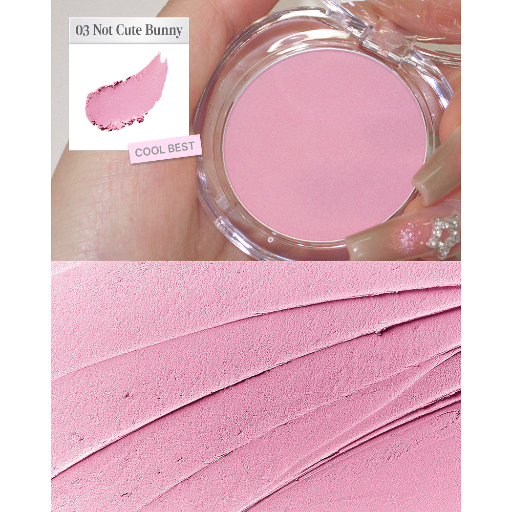 [Illit Minju's Pick] Glint Soft Fit Cheek with Gift (+Free Puff Stick Brush Gift Set)
