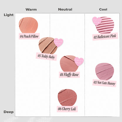 [Illit Minju's Pick] Glint Soft Fit Cheek with Gift (+Free Puff Stick Brush Gift Set)