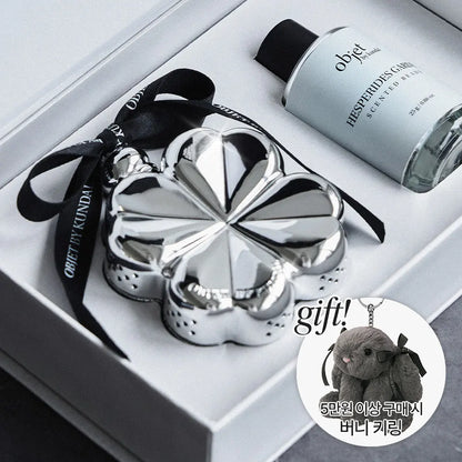 Objet by Kundal Clover Diffuser Set with Gift (+Ribbon Bunny Keyring)