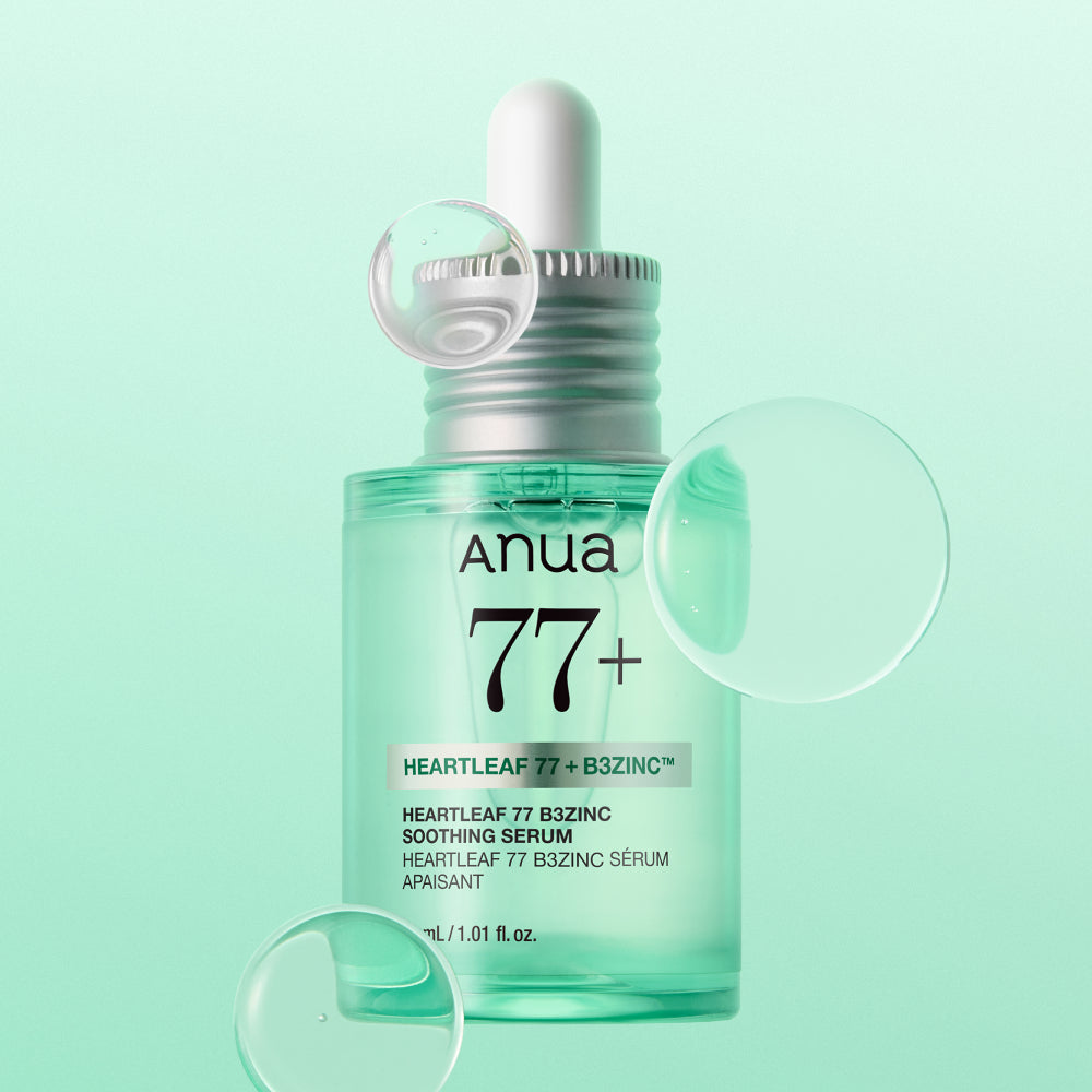 [Sanrio] Anua Houttuynia Cordata 77 B3 Zinc Trouble Serum 30ml Refill Set with Gift (+Pochacco Pouch)