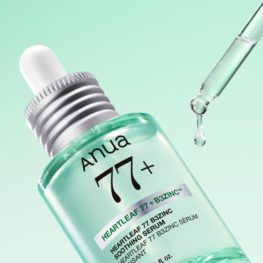 [Sanrio] Anua Houttuynia Cordata 77 B3 Zinc Trouble Serum 30ml Refill Set with Gift (+Pochacco Pouch)