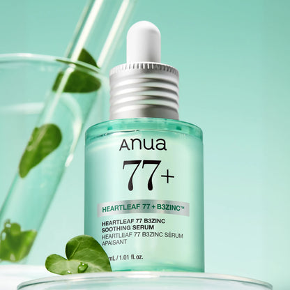 [Sanrio] Anua Houttuynia Cordata 77 B3 Zinc Trouble Serum 30ml Refill Set with Gift (+Pochacco Pouch)