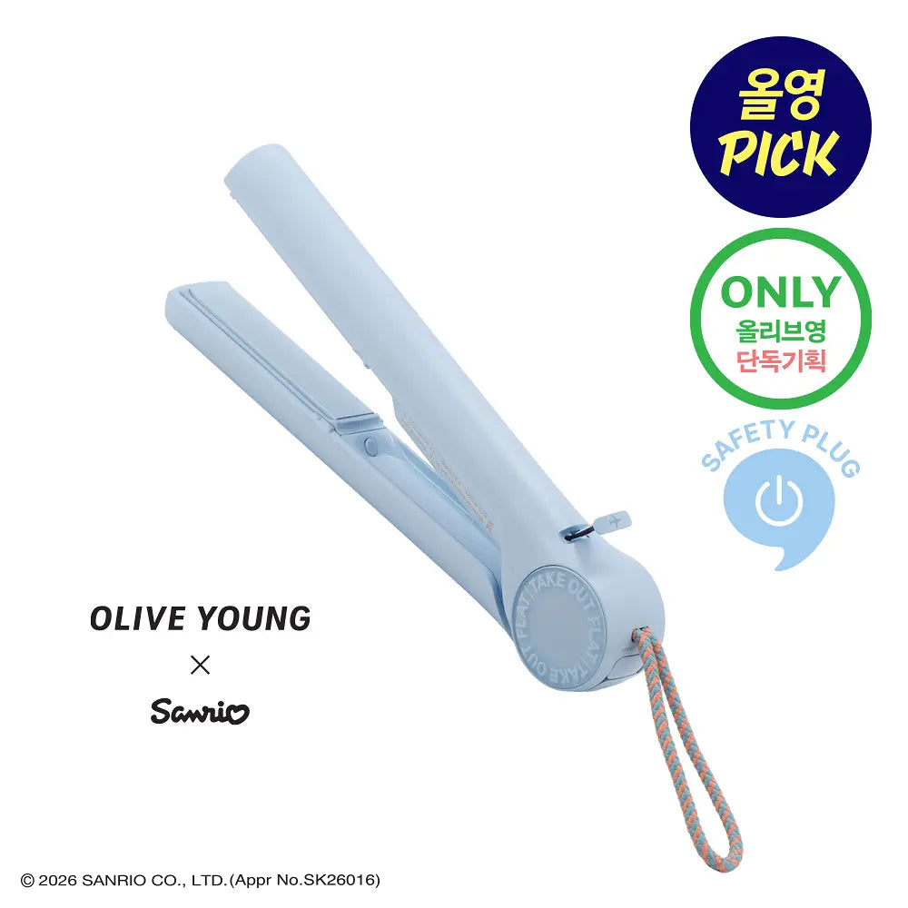 [Sanrio] Unix Takeout Cordless Hair Flat Iron