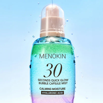 [Mist That Makes Makeup Stick] Menokin 30-Second Quick Glow Bubble Capsule Mist Calming Moisture 98ml Special Set (+30ml)