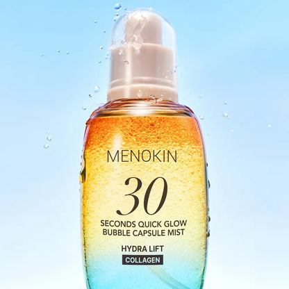 [Makeup-Enhancing Mist] Menokin 30-Second Quick Glow Bubble Capsule Mist Hydra Lift 98ml with Gift (+30ml)