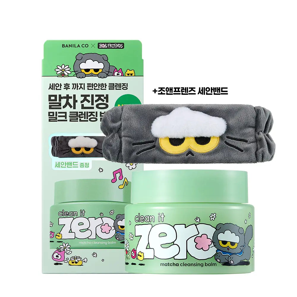 [Zo&Friends X Banila Co] Clean It Zero Matcha Cleansing Balm 100ml with Gift (+Face Wash Headband)