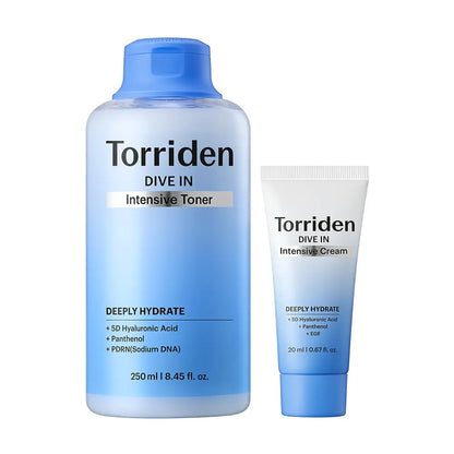 [Cortis Pick] Torriden Dive-in Low Molecular Hyaluronic Acid Intensive Toner 250ml with Gift (+Cream 20ml)
