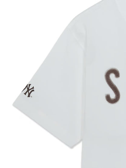 [MLB X KISS OF LIFE] SWEAT Semi-Oversized Short Sleeve T-shirt