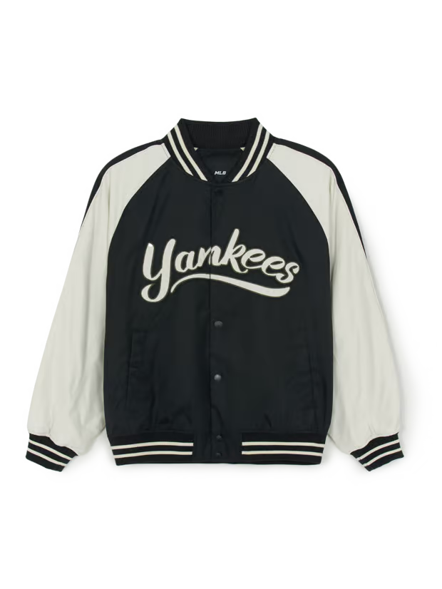 [Karina Pick] 25FW MLB Nylon Blocking Culsive Varsity Jacket Boston Red Sox