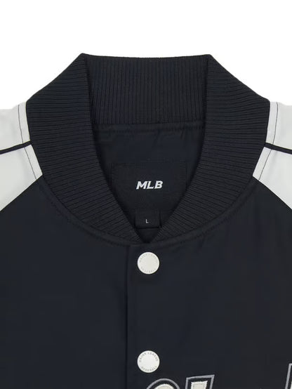 [Aespa Karina & TWS Pick] 26SS MLB Nylon Front Cursive Varsity Jacket – New York Mets