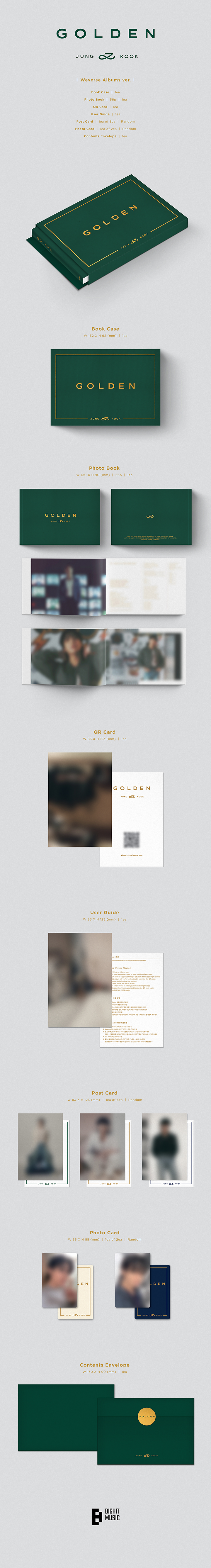 BTS JUNGKOOK - GOLDEN ALBUM