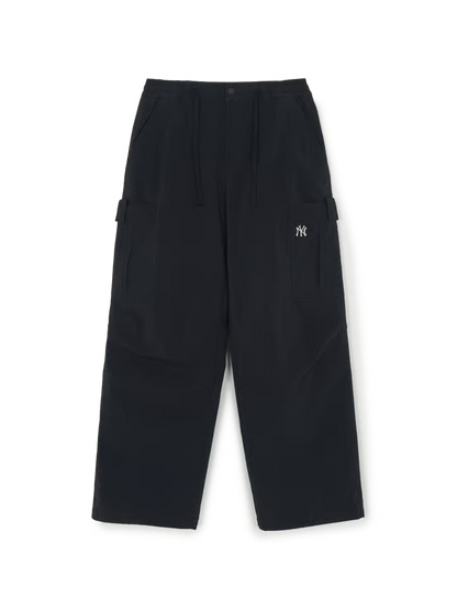 [TWS Pick] MLB Cotton Touch Cutout Cargo Wide Pants New York Yankees