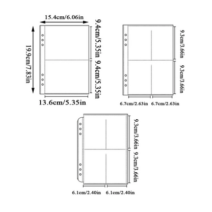 A5 Photocard Binder Sleeve Card Inner Page Album Sheet Collection Book