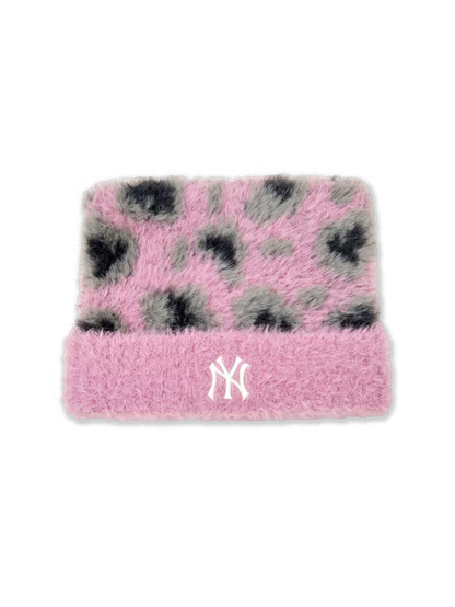 [RESCENE X MLB] 26FW Leopard Meow Beanie