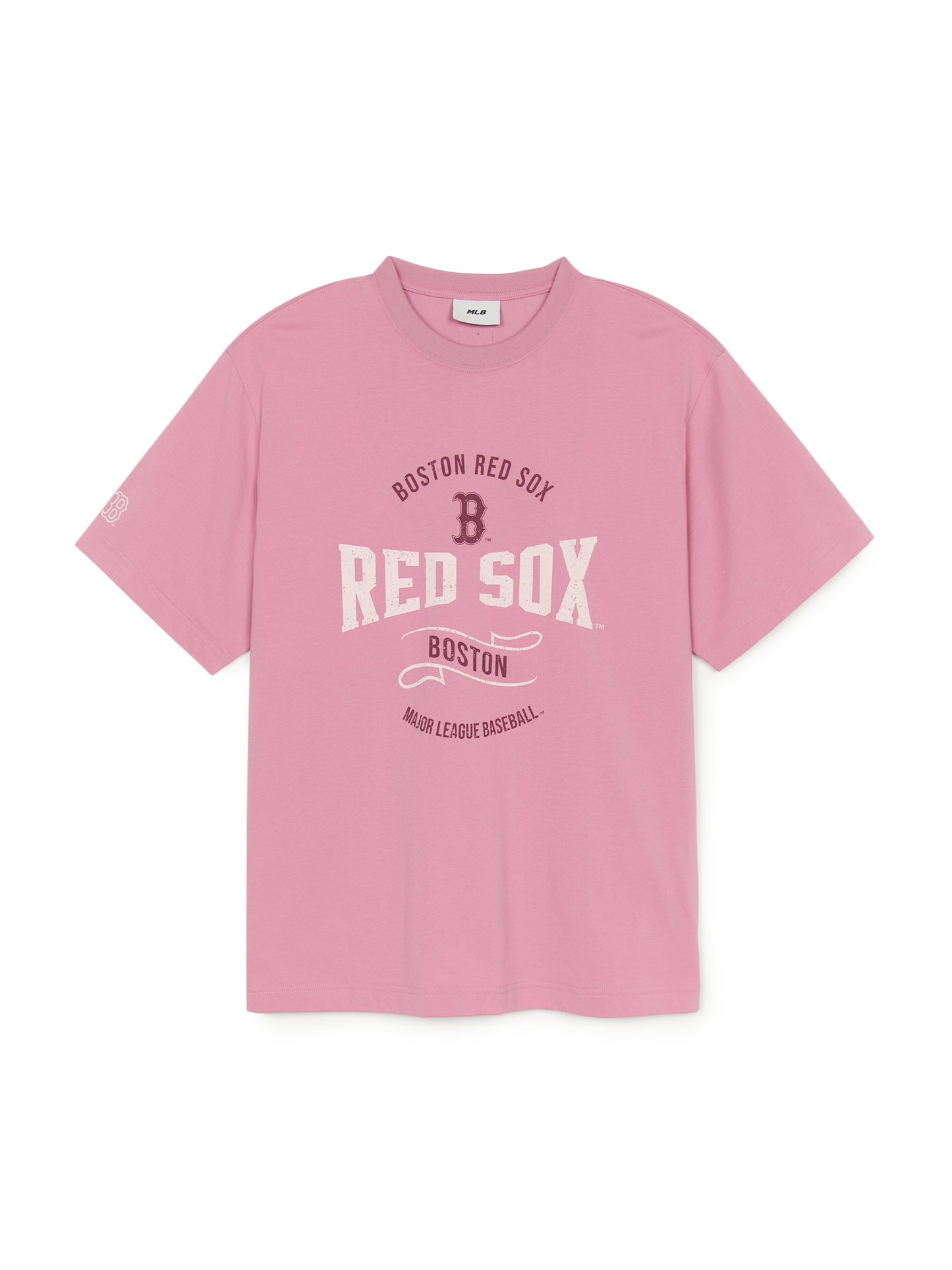 [Aespa Karina Pick] MLB Varsity Vintage Color Graphic Overfit Short Sleeve T-Shirt