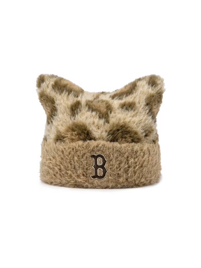 [RESCENE X MLB] 26FW Leopard Meow Beanie