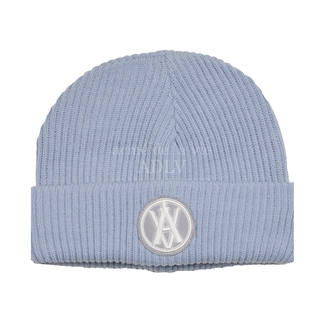 ADLV - Acmé de la vie LOGO CIRCLE EMBLEM EMBOSS PATCH SHORT BEANIE