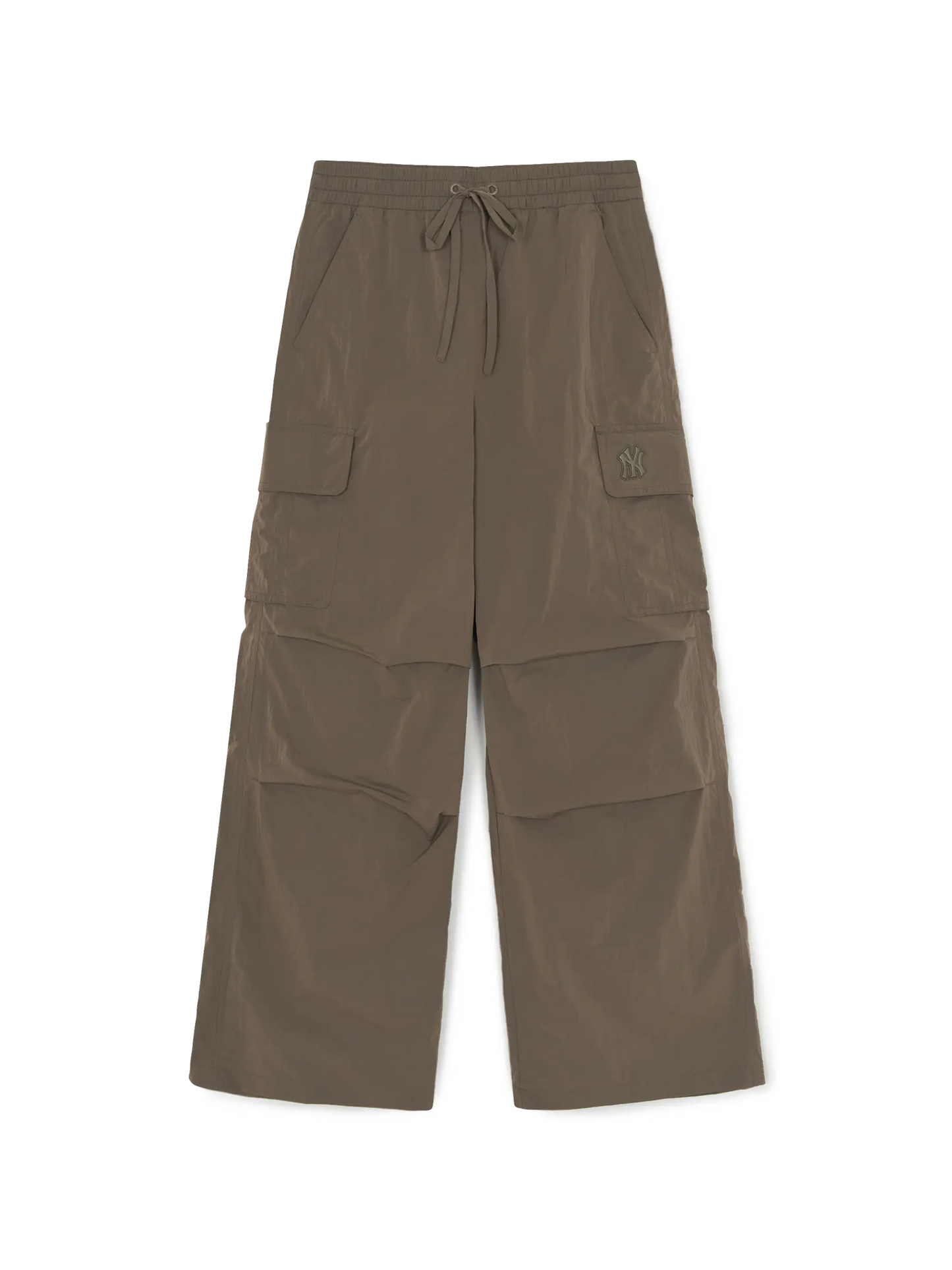 [Aespa karina Worn] 26 Summer MLB Women's Gorpcore Glossy High-Waisted Cargo Wide Flare Pants