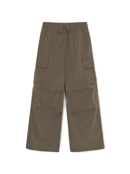[Aespa karina Worn] 26 Summer MLB Women's Gorpcore Glossy High-Waisted Cargo Wide Flare Pants