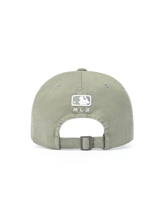 [Aespa Karina & TWS Pick] 26SS MLB Vintage Washed Curve Logo Unstructured Ball Cap New York Yankees