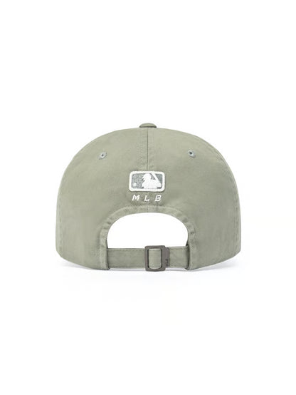 [Aespa Karina & TWS Pick] 26SS MLB Vintage Washed Curve Logo Unstructured Ball Cap New York Yankees