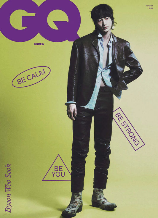 GQ KOREA MAGAZINE AUGUST 2025 COVER : BYEON WOO SEOK