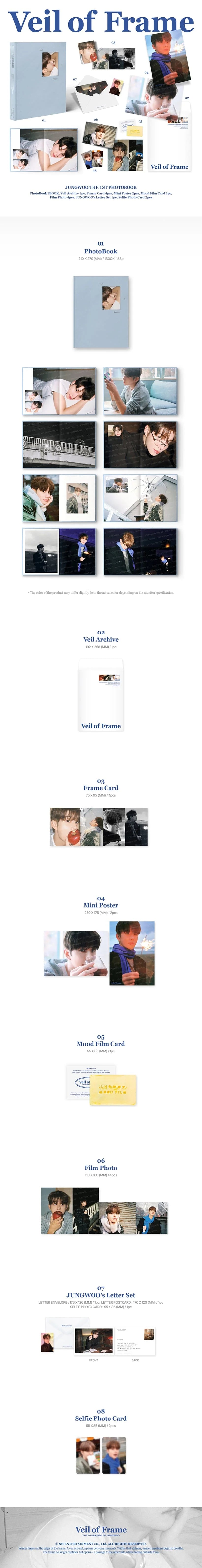 NCT JUNGWOO THE 1ST PHOTOBOOK [Veil of Frame]