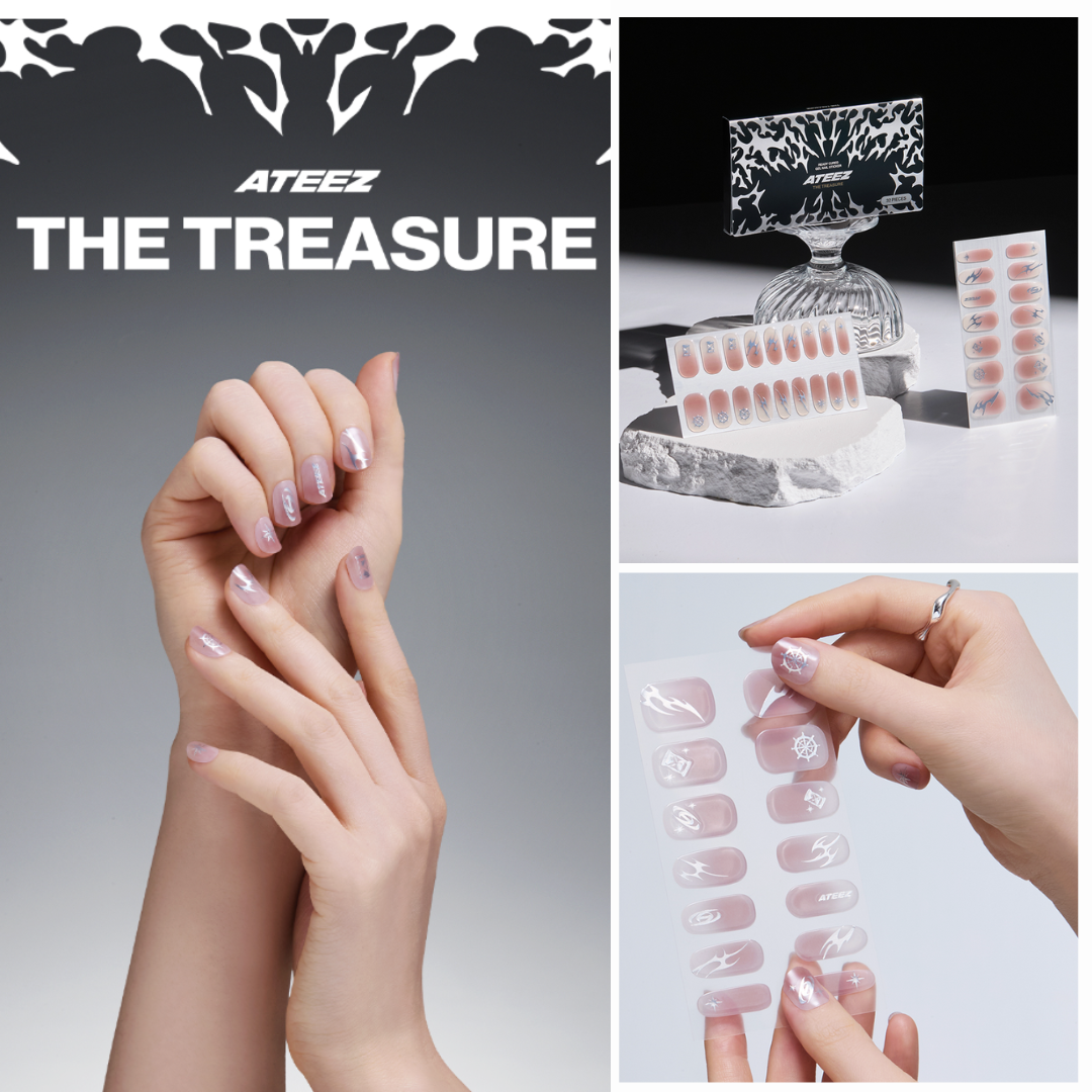 ATEEZ GELNAIL STICKER コンプリート ネイル シール封入 ateez-ready-cured-gel-nail-
