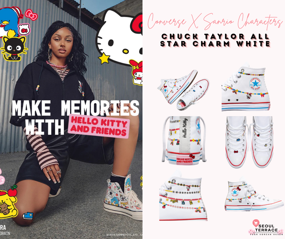 [Converse X Sanrio Characters] Chuck Taylor All Star Charm White