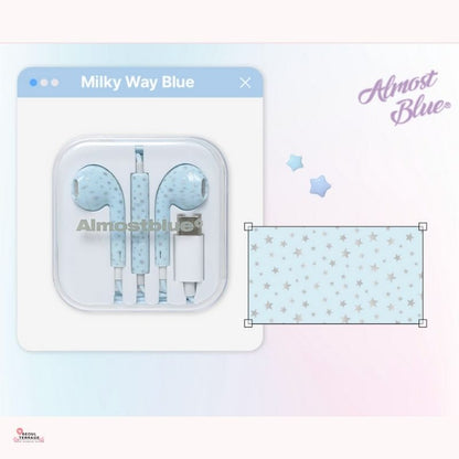 Almost Blue - Snow Earphones (Lightning 8-pin, C-Type)